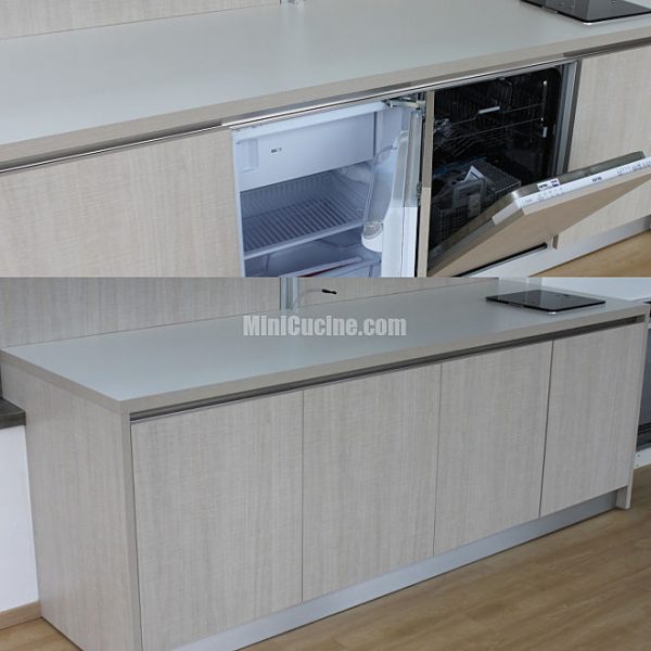 Cucina Armadio A Scomparsa Su Misura Bassa Mini Cucine Moderne Per Piccoli Spazi